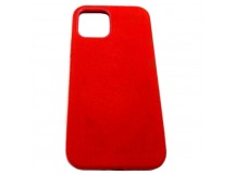 Чехол iPhone 12/12 Pro (6.1) Alcantara Case (без MagSafe) в упаковке Красный