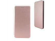                                Чехол-книжка Samsung М11 BF модельный силиконовый с кожаной вставкой розовый