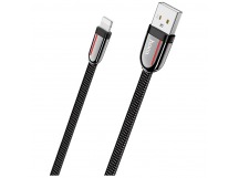 Кабель USB HOCO (U74) для iPhone Lightning 8 pin (1,2м) плоский (черный)