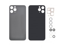 Задняя крышка для iPhone 11 Pro (серый) со стеклом камеры класс AAA