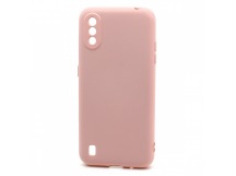 Чехол-накладка Silicone Case NEW ERA для Samsung Galaxy A01 светло розовый