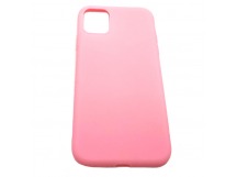 Чехол iPhone 11 Силикон Матовый Розовый