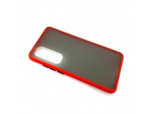 Чехол Xiaomi Mi Note 10 Lite (2020) Противоударный Матовый Красный