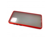 Чехол Samsung A81/Note 10 Lite (2020) Противоударный Матовый Красный