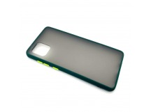 Чехол Samsung A81/Note 10 Lite (2020) Противоударный Матовый Темно-Зеленый