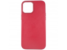 Чехол-накладка - LC011 экокожа MSafe для Apple iPhone 12 Pro Max (red)
