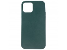 Чехол-накладка - LC011 экокожа MSafe для Apple iPhone 12/iPhone 12 Pro (dark green)