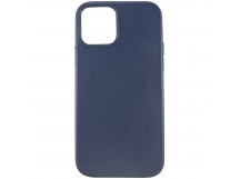 Чехол-накладка - LC011 экокожа MSafe для Apple iPhone 12/iPhone 12 Pro (indigo blue)