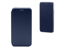                                 Чехол-книжка iPhone 11 (6.1) BF модельный силиконовый с кожаной вставкой синий