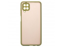 Чехол-накладка - PC041 для Samsung SM-A125 Galaxy A12 (green/black)