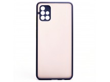 Чехол-накладка - PC041 для Samsung SM-A515 Galaxy A51 (dark blue/black)