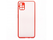 Чехол-накладка - PC041 для Samsung SM-A515 Galaxy A51 (red/black)