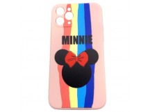 Чехол iPhone 11 Pro (New Model Full) Силикон Print Minnie Розовый