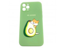 Чехол iPhone 11 Pro (New Model Full) Силикон Print Авокадо Зеленый
