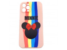 Чехол iPhone 12 Pro Max (6.7) (New Model Full) Силикон Print Minnie Розовый