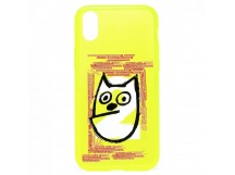 Чехол-накладка - PC046 для Apple iPhone X/iPhone XS 02 (yellow)