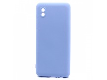 Чехол-накладка Silicone Case NEW ERA для Samsung Galaxy A01 Core голубой