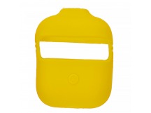 Чехол для наушников AirPods со шнурком (желтый)