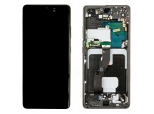 Дисплей для Samsung G998B (S21 Ultra) модуль Черный - Ориг