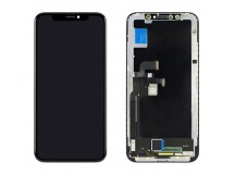 Дисплей для iPhone X + тачскрин черный с рамкой (100% LCD)