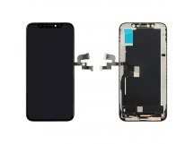 Дисплей для iPhone XS + тачскрин черный с рамкой (100% LCD)