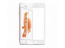 Стекло с рамкой полного покрытия на iPhone 7+ / 8+ (цвет: белый)