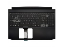 Топ-панель Acer Nitro 5 AN515-55 черная с подсветкой (RTX2060 широкий шлейф клавиатуры)