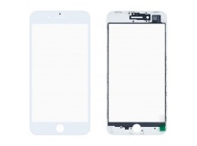 Стекло для переклейки на iPhone 8 Plus в рамке + OCA (белый)