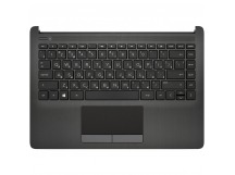 Клавиатура HP 14-cf черная текстурная топ-панель