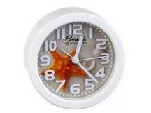 Часы-будильник Perfeo Quartz "PF-TC-013", круглые диам. 10,5 см, звезда