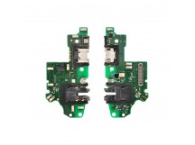 Шлейф (плата) для Huawei Honor 10 Lite + сист. разъем + разъем гарнит. + микрофон (100% components)