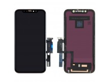 Дисплей для iPhone XR + тачскрин черный с рамкой (100% LCD)