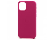 Чехол-накладка Silicone Case для Apple iPhone 12 mini (полная защита) (054) темно розовый