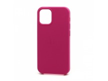 Чехол-накладка Silicone Case для Apple iPhone 12 Pro Max (полная защита) (054) темно розовый