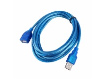 Кабель-удлинитель USB мама - USB папа (синий) 3м