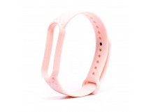 Ремешок - WB08 для Xiaomi Mi Band 5 (pink) силиконовый Рельеф