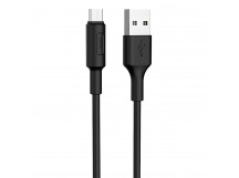 Кабель USB - micro USB Hoco X25 Soarer для HTC/Samsung (100 см) (black)