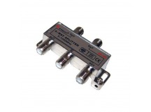 Делитель на 4ТВ 1вход F-гн. - 4 выхода F-гн. 5-1000МГц + 5шт.F Gold  в коробочке "Rexant"