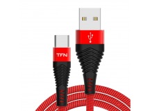 TFN кабель TypeC forza 1.0m red-black