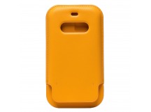 Чехол-конверт - кожаный MSafe для Apple iPhone 12 Pro Max (golden orange)