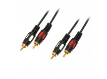 Шнур 2 RCA - 2 RCA 3,0м "Арбаком" Gold