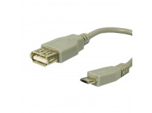 Шнур USB OTG (шт. micro USB - гн. USB А) 0.15м "Арбаком"