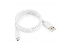 USB кабель для зарядки micro USB "Cablexpert" (белый, пакет) 1.8м