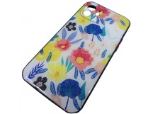                                 Чехол силикон-пластик iPhone 12/12 Pro (6,1") блестящий с рисунком черный (01)*