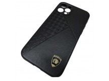                                 Чехол силиконовый iPhone 12/12 Pro (6,1") комбинированный эмблема черный*