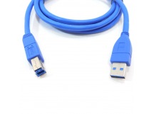 Шнур USB (A)шт. - USB (B)шт. 1,5м USB3.0, с ферритовыми фильтрами "Арбаком"