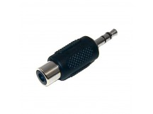 Переходник шт.3,5 - гн.RCA моно (пластик)