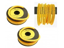 Маркер кабельный Ripo жёлтый, диаметр 7,4 мм, цифра 9, шт