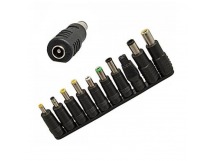Набор переходников штекер питания 10шт. (6,4*4,4/6,3*3/5,5*1,7/4,8*1,7...)