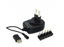 Блок питания импульсный универсальный "Eleca" EASi - 05200 5V, 2A ( 5 переходников + гн.USB (A))